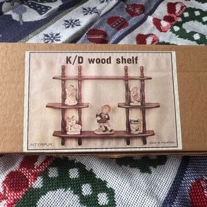 Vintage Interpur K/D Wooden Shelf NIB